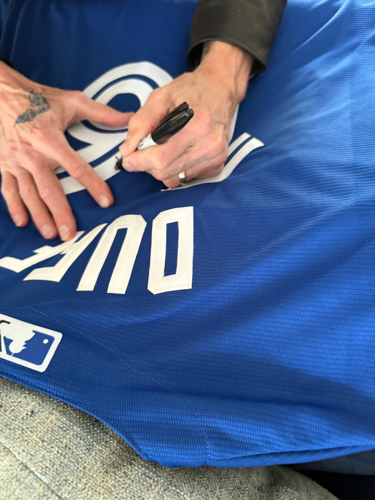MLB Toronto Blue Jays Jersey (Dark Blue) - Signed